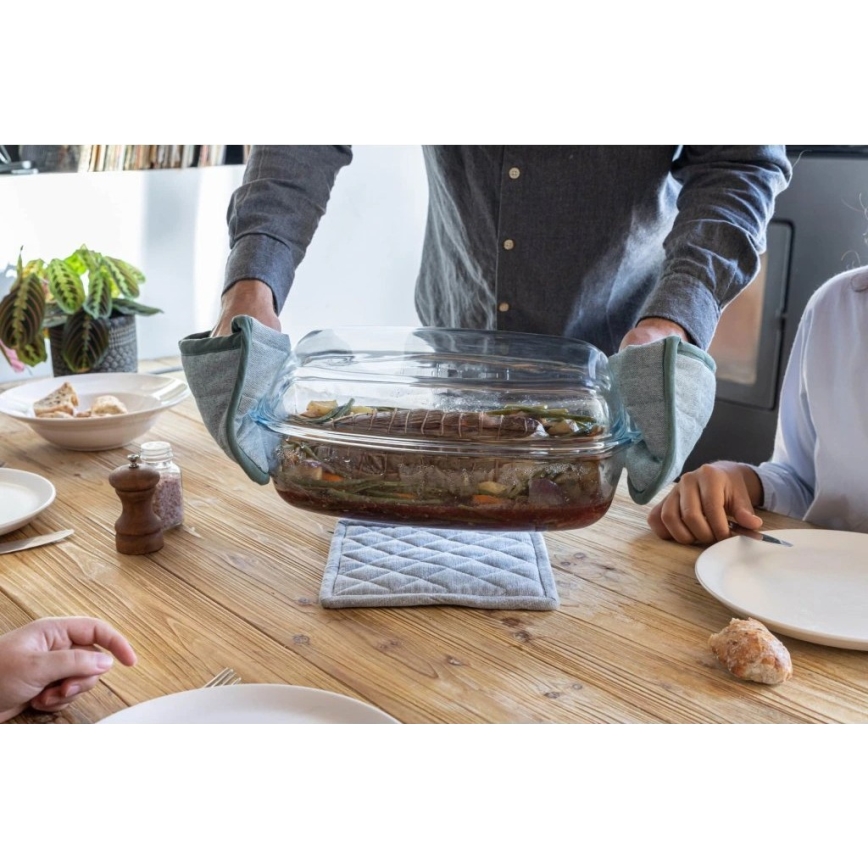 PYREX 4,5 l uunivuoka kannella