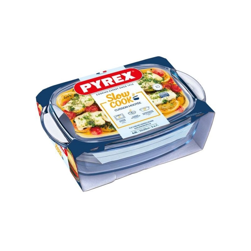 PYREX 4,5 l uunivuoka kannella