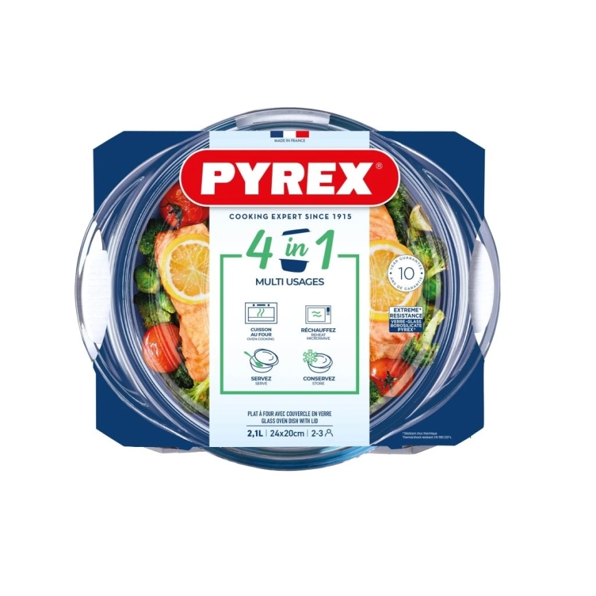 PYREX-uunivuoka kannella 2,1 l
