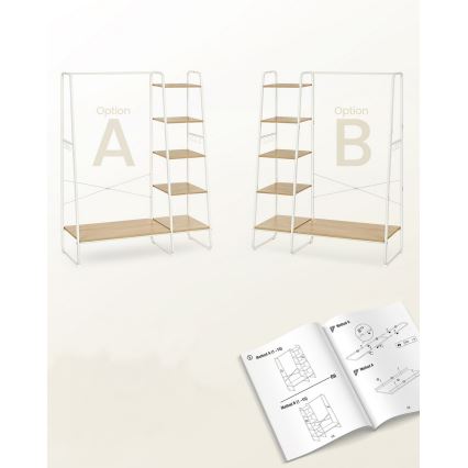 Pystynaulakko LINEA valkoinen/ruskea