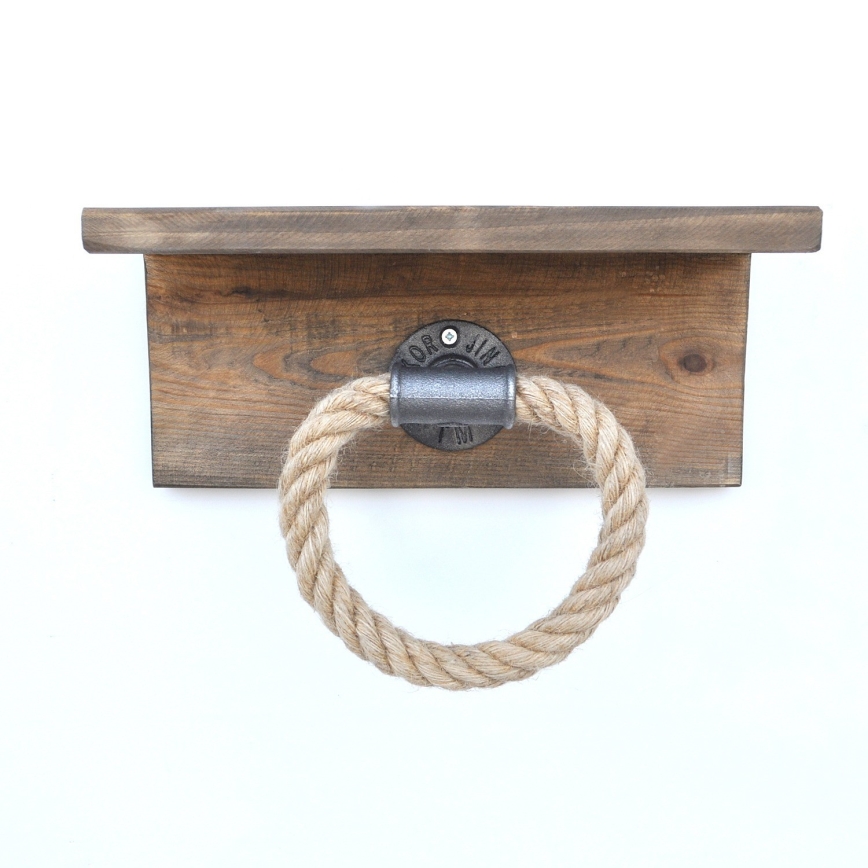 Pyyhepidike hyllyllä BORURAF 14x30 cm kuusi