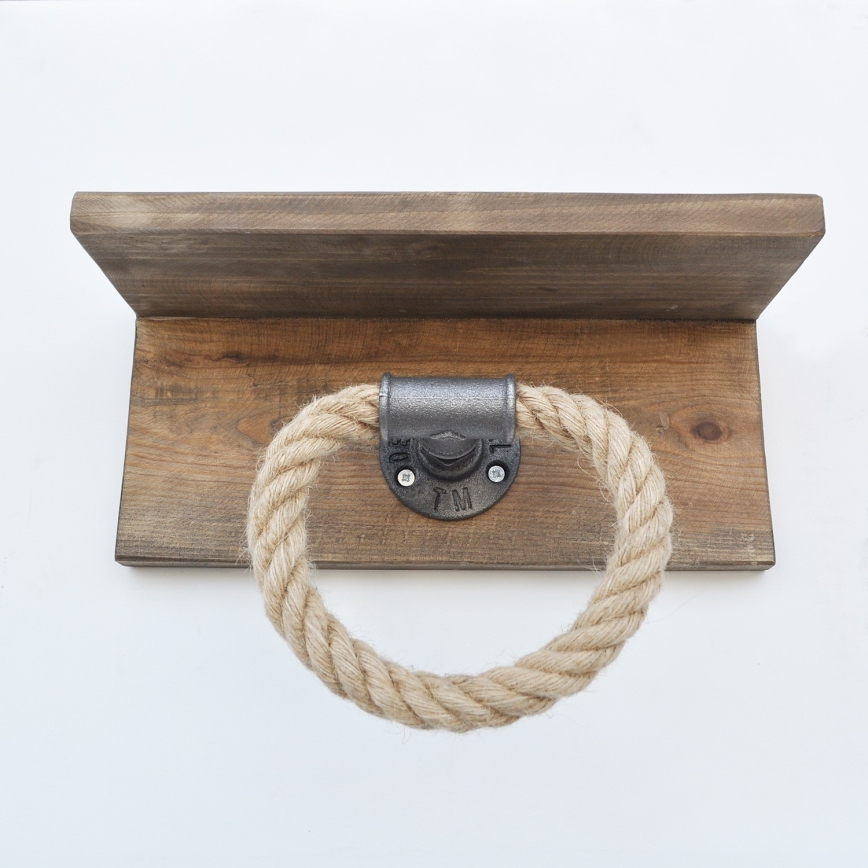 Pyyhepidike hyllyllä BORURAF 14x30 cm kuusi