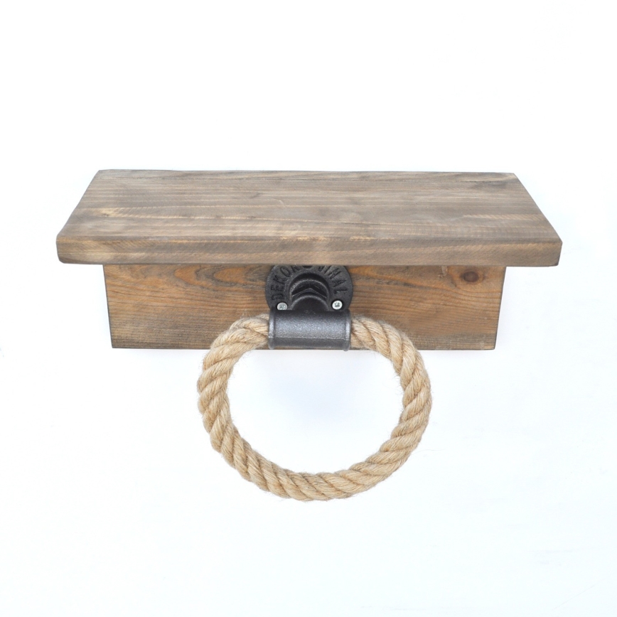 Pyyhepidike hyllyllä BORURAF 14x30 cm kuusi