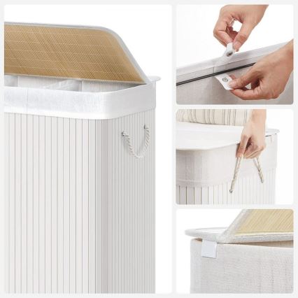 Pyykkikori GUS, valkoinen