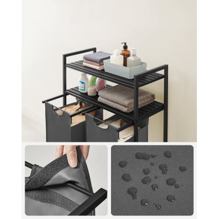 Pyykkikori REX, harmaa