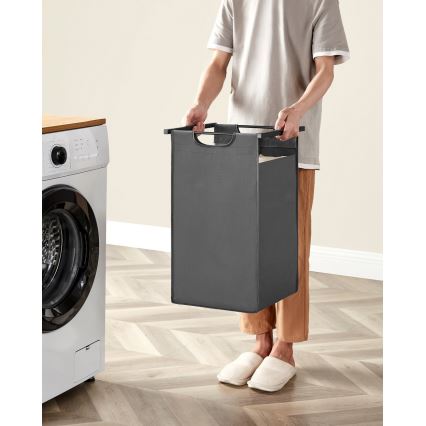 Pyykkikori REX ruskea/harmaa