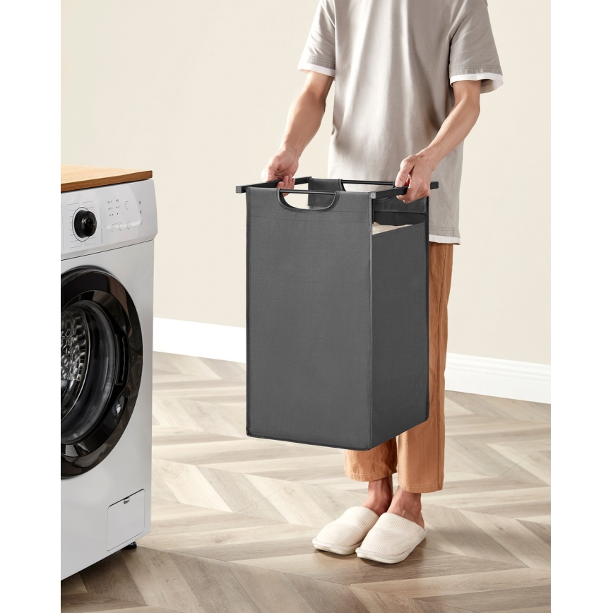 Pyykkikori REX ruskea/harmaa