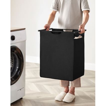 Pyykkikori REX ruskea/musta