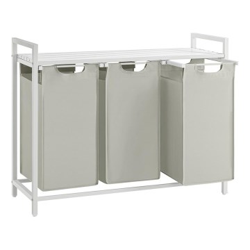 Pyykkikori REX, valkoinen