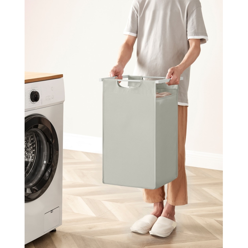 Pyykkikori REX, valkoinen