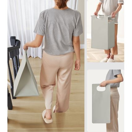 Pyykkikori REX, valkoinen