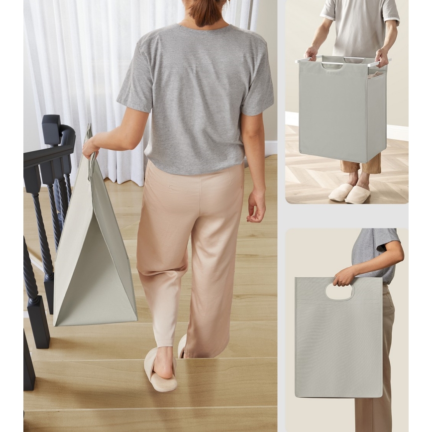 Pyykkikori REX, valkoinen