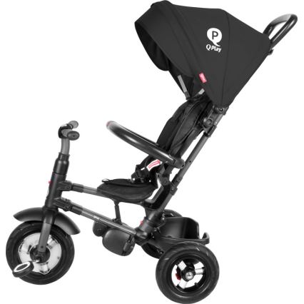 QPlay - Lasten kolmipyörä 3in1 RITO AIR musta