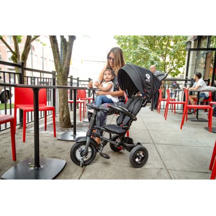 QPlay - Lasten kolmipyörä 3in1 RITO AIR musta