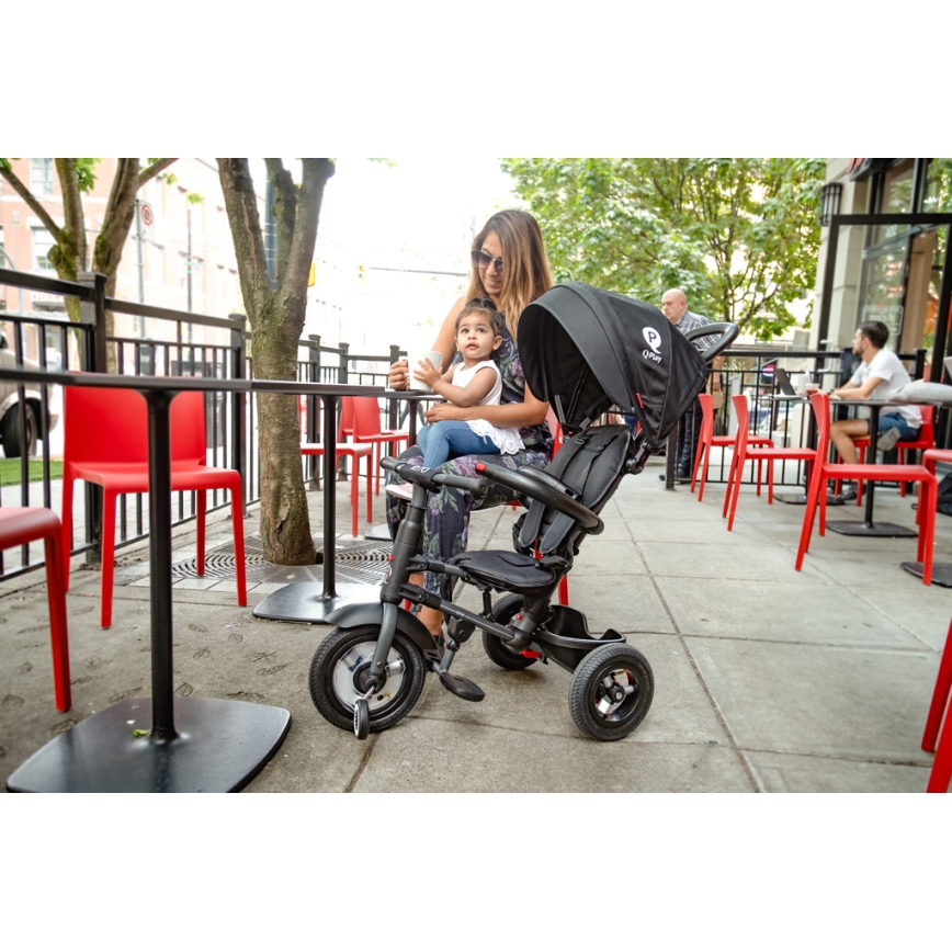 QPlay - Lasten kolmipyörä 3in1 RITO AIR musta