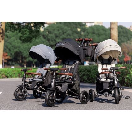 QPlay - Lasten kolmipyörä 5-in-1 NOVA DELUXE beige