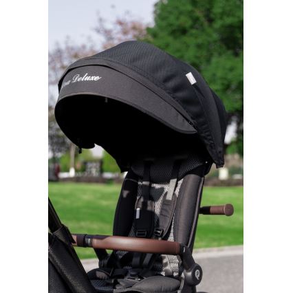 QPlay - Lasten kolmipyörä 5-in-1 NOVA DELUXE musta