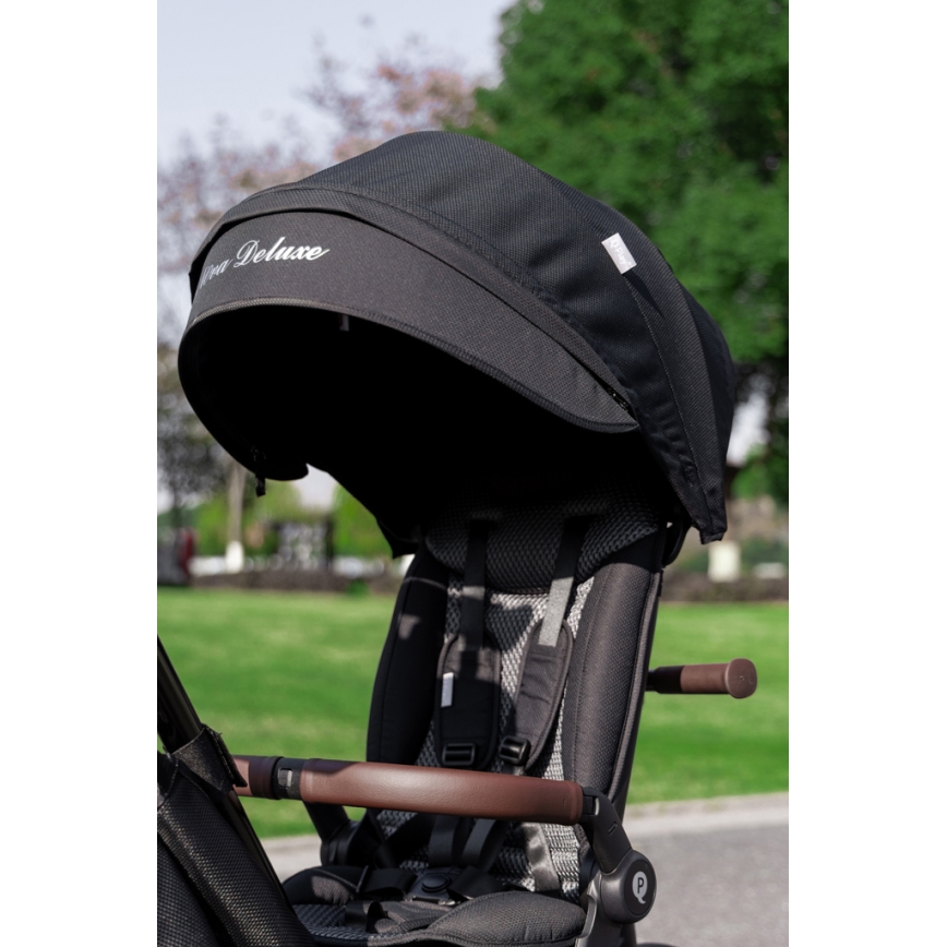 QPlay - Lasten kolmipyörä 5-in-1 NOVA DELUXE musta