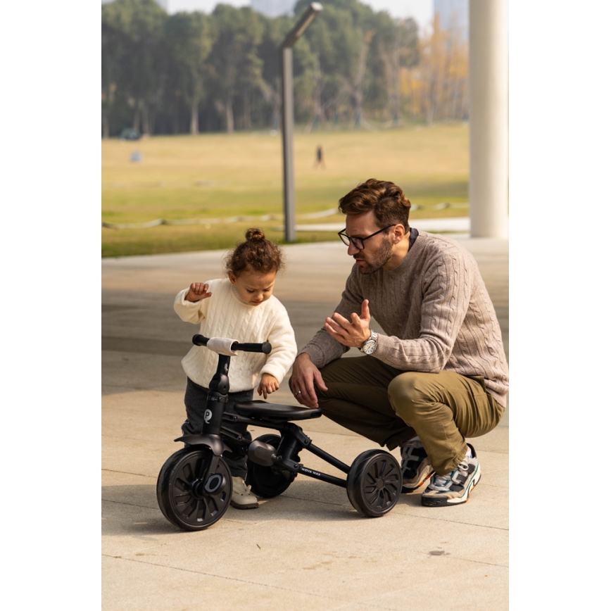 QPlay - Lasten kolmipyörä 5-in-1 NOVA MAX musta