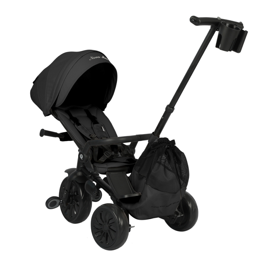 QPlay - Lasten kolmipyörä 5-in-1 NOVA MAX musta