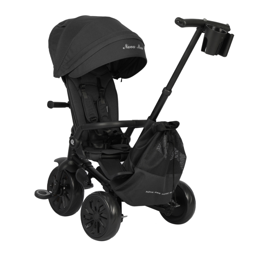 QPlay - Lasten kolmipyörä 5-in-1 NOVA MAX musta