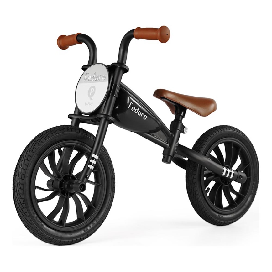 QPlay - Työntöpyörä FEDURO musta/ruskea