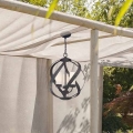 Quintiesse - BLACKSMITH ulkokäyttöinen riippuvalaisin ketjulla, 3xE14/40W/230V, halkaisija 40,7 cm, IP44, musta