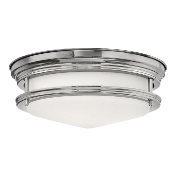 Quintiesse - HADRIAN kattovalaisin ulkokäyttöön 2xE27/40W/230V, halkaisija 27,8 cm, IP44, kiiltävä kromi