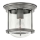 Quintiesse - HADRIAN ulkokattovalaisin 1xE27/60W/230V halkaisija 19,6 cm IP44 mattakromi