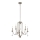 Quintiesse - KARLEE kattovalaisin varrella 5xE14/60W/230V Ø 61 cm mattakromi