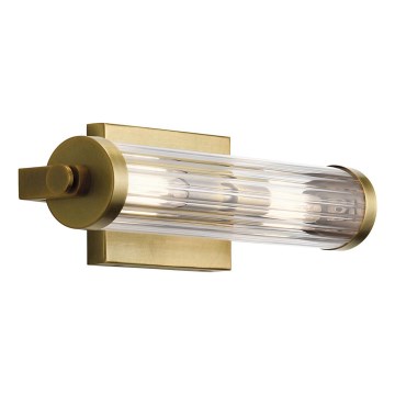 Quintiesse - Kylpyhuoneen seinävalaisin AZORES 2xE14/40W/230V IP44 kultainen