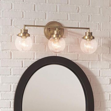 Quintiesse - Kylpyhuoneen seinävalaisin POPPY 3xE27/60W/230V IP44 kultainen