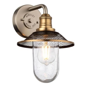 Quintiesse - Kylpyhuoneen seinävalaisin RIGBY 1xE27/40W/230V IP44 pronssi