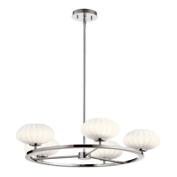 Quintiesse - LED-kylpyhuoneen kattovalaisin, tankomallinen PIM, 5xG9/3W/230V, halkaisija 71,1 cm, IP44, kiiltävä kromi