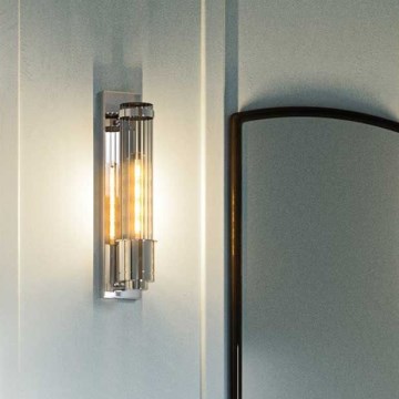 Quintiesse - LED-kylpyhuoneen seinävalaisin WELLINGTON 1xE27/7W/230V IP44 kiiltävä kromi