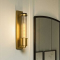 Quintiesse - LED-kylpyhuoneen seinävalaisin WELLINGTON 1xE27/7W/230V IP44 kultainen
