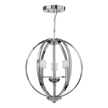 Quintiesse - LED-riippuvalaisin vaijerilla MONDO 3xG9/3W/230V Ø 45,7 cm kiiltävä kromi