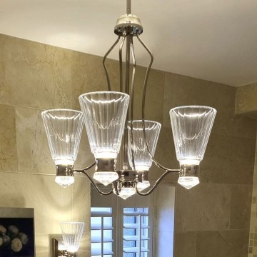 Quintiesse - LED-varrellinen kylpyhuonekattovalaisin KAYVA LED/24W/230V IP44 kiiltävä kromi