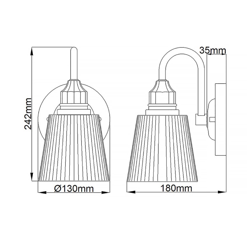Quintiesse - LED-kylpyhuoneen seinävalaisin ADDISON 1xG9/3W/230V IP44 kiiltävä kromi