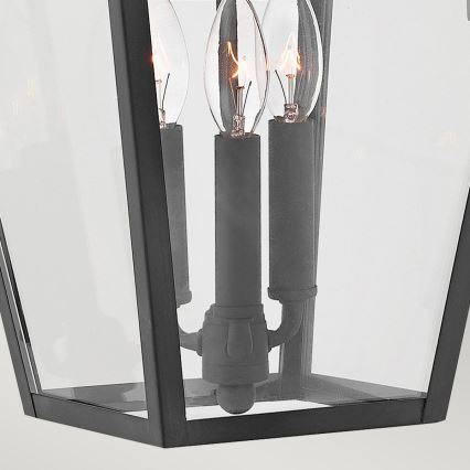 Quintiesse - Ulkoseinävalaisin ALFORD L 3xE14/40W/230V IP44 musta