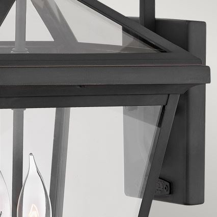 Quintiesse - Ulkoseinävalaisin ALFORD M 2xE14/40W/230V IP44 musta