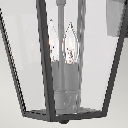 Quintiesse - Ulkoseinävalaisin ALFORD S 2xE14/40W/230V IP44 musta