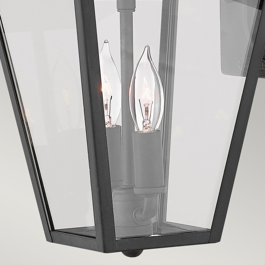 Quintiesse - Ulkoseinävalaisin ALFORD S 2xE14/40W/230V IP44 musta