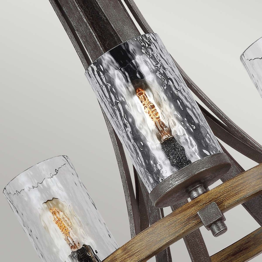 Quintiesse - Riippuvalaisin ketjulla ANGELO 9xE27/60W/230V tammi-viimeistely