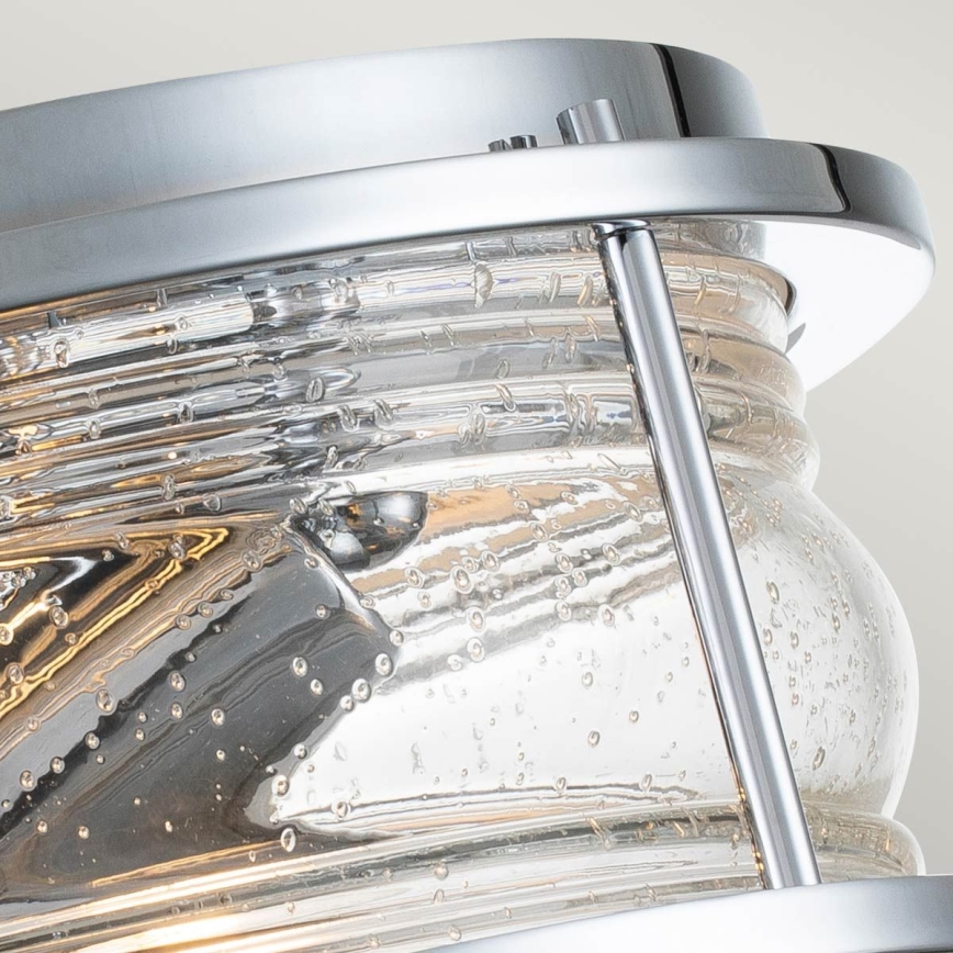 Quintiesse - Kylpyhuoneen kattovalaisin ASHLAND 2xE27/60W/230V halkaisija 30,5 cm IP44 kiiltävä kromi