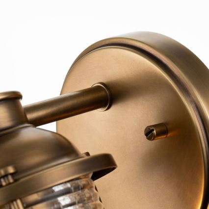 Quintiesse - Ulkoseinävalaisin ASHLAND BAY 1xE27/60W/230V IP44 pronssinvärinen