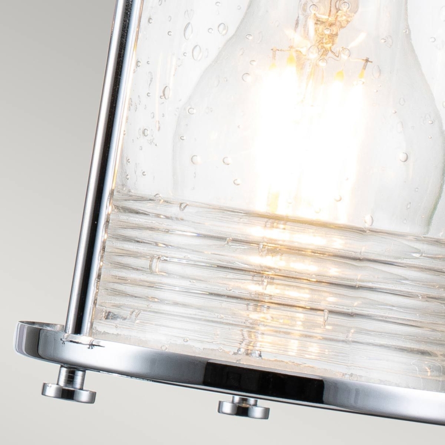 Quintiesse - Ulkoseinävalaisin ASHLAND BAY 3xE27/60W/230V IP44 kiiltävä kromi