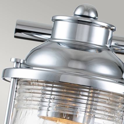 Quintiesse - Ulkoseinävalaisin ASHLAND BAY 3xE27/60W/230V IP44 kiiltävä kromi