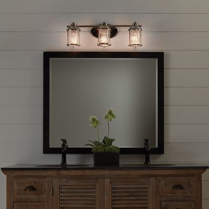 Quintiesse - Ulkoseinävalaisin ASHLAND BAY 3xE27/60W/230V IP44 kiiltävä kromi