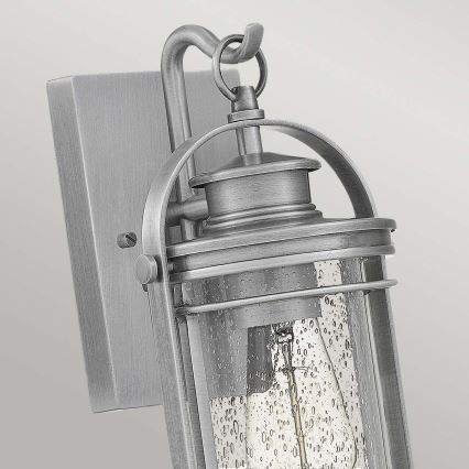 Quintiesse - Ulkoseinävalaisin BOOKER S 1xE27/60W/230V IP44 mattakromi